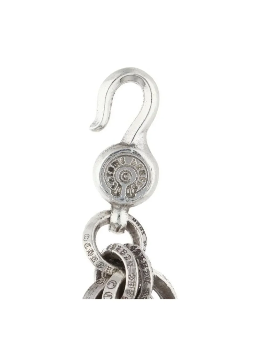 Chrome Hearts 2 Double B Ring Silver Bracelet